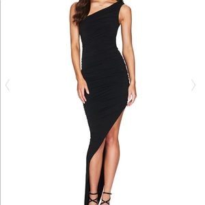 Nookie Black Rosie One Shoulder Gown - XS